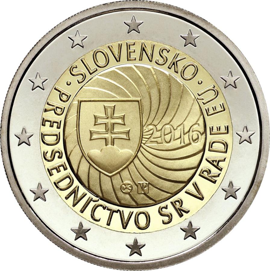 2016 Slovensko 2 euro- Prvé predsedníctvo Slovenskej republiky v Rade Európskej únie UNC