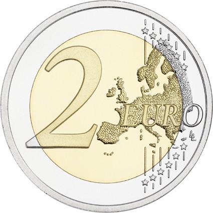 Litva 2 eurá 2015 Vlajka Eú.