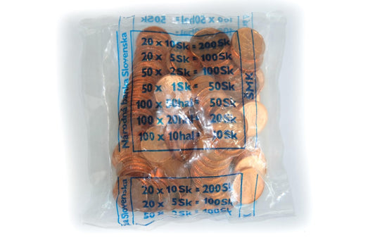 50 Halierov Set mincí 1998 v originál bankovom sáčku UNC